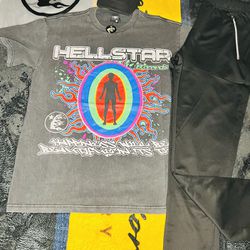 Hellstar Shirt & Black Joggers