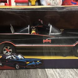 Mattel Batmobile With Batman & Robin Figures