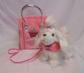 Pucci Pups White Dog with Carry