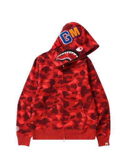 Red bape hoodie size L