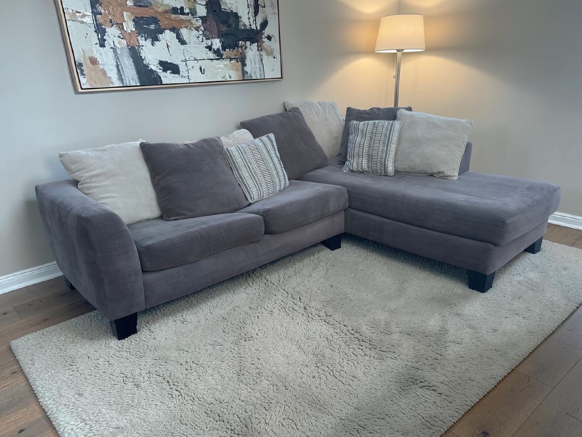 Ashley furniture L- shaped sectional sofa
