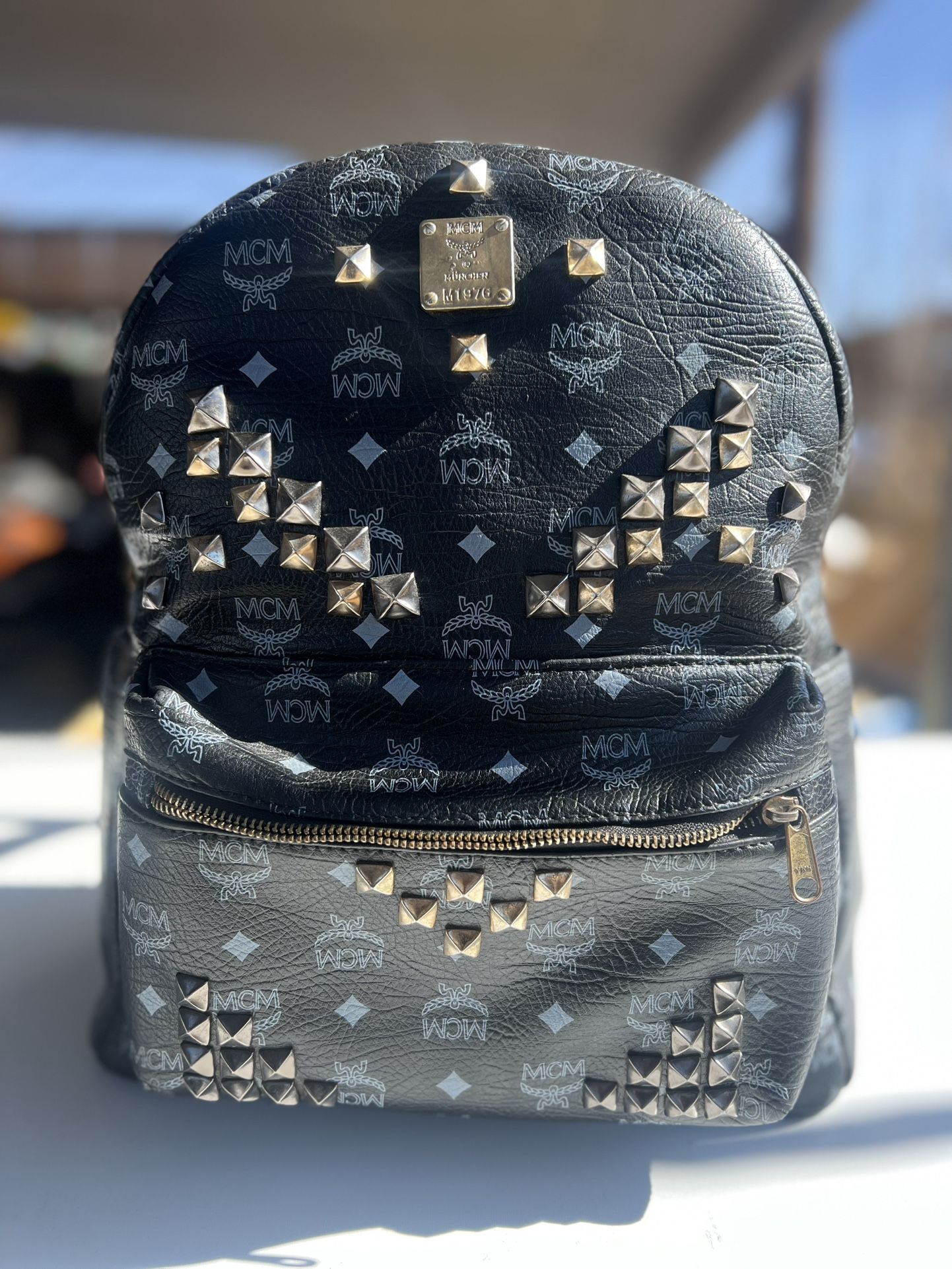 MCM Stark vegan leather backpack Very good condition