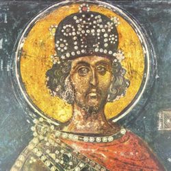 Original Vintage Fine Art Print Poster Medieval Bulgaria Wall Painting Antique Artist Collectible Printed Italy 1960’s. Monastery of Kremikovtsi. Empe