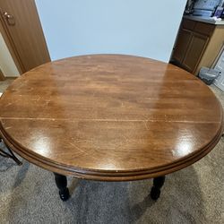 Round Adjustable Dining Table