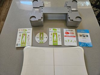 Nintendo Wii Fit Balance Board, Riser, & Wii Fit Plus Game