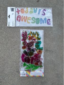 Window gummy stickers