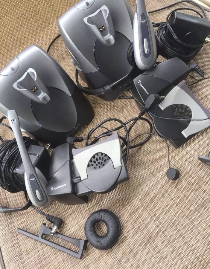 2 Sets of Plantronics Wireless Headsets