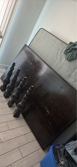 Wood dining table