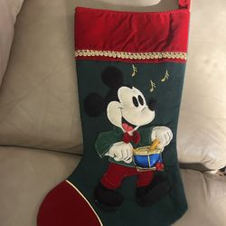 Vintage Disney Mickey Mouse Christmas Stocking