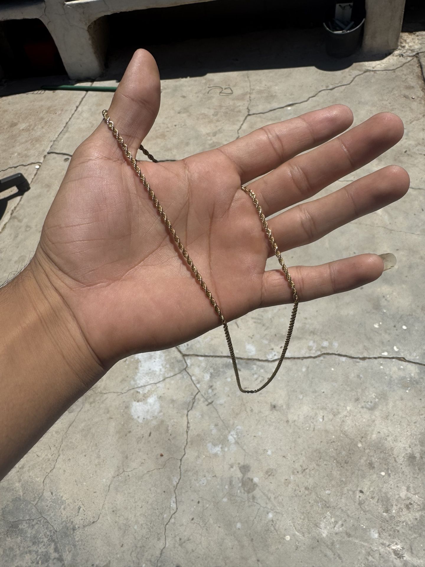 10kt Gold Rope Chain