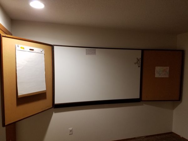Mahogany Frame Cabinet White Board Bulletin Board For Sale In