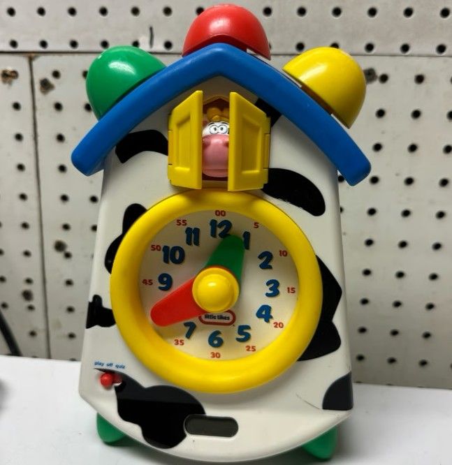 Rare Little Tikes | Clock-A-Doodle Moo nica Count Down Clock Toy Cow 2007 WORKS