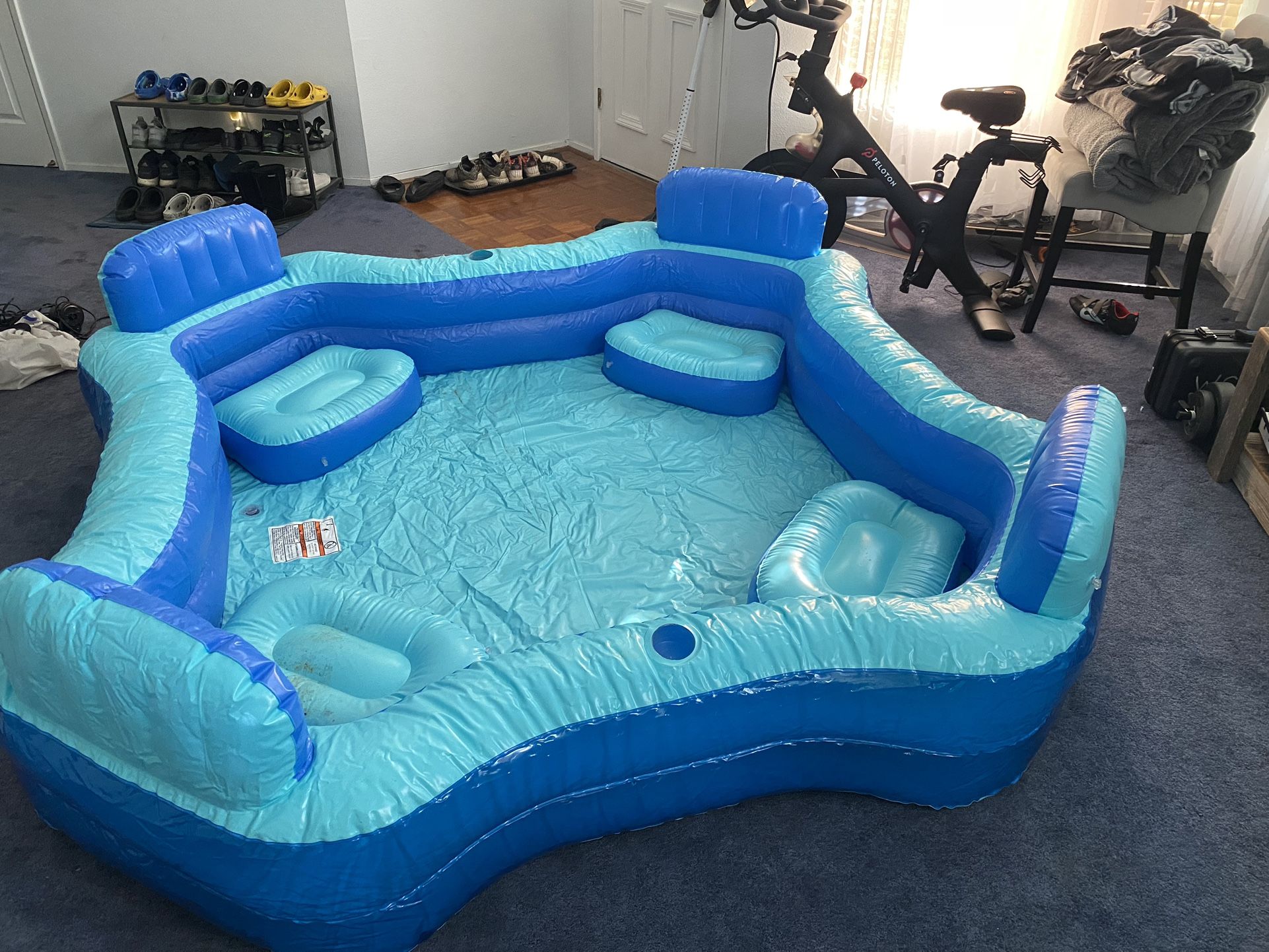 Summer Waves x 26in Inflatable Home Person Deluxe Comfort