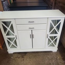 Antique White Beautiful Buffet (New In A Box )