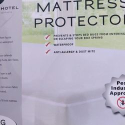 White mattress protector king size