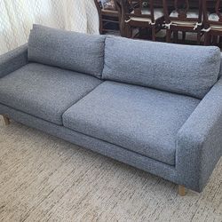 West Elm Gray Eddy Sofa 84"