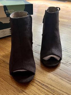 Earth Opened Toe Booties