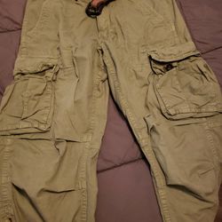 Hollister Baggy Green Cargos