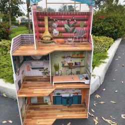 Wooden Barbie House