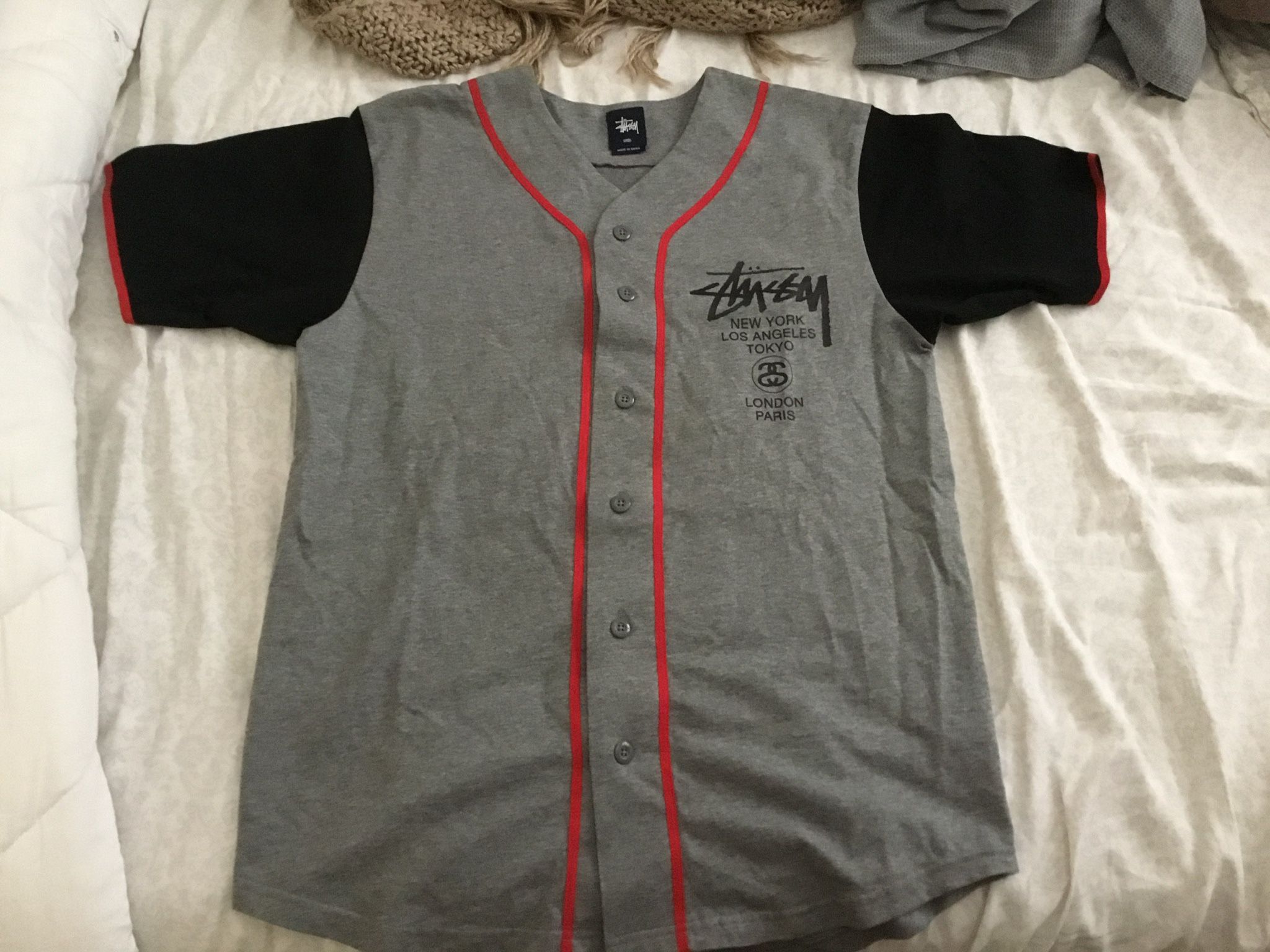 Vintage Stussy Baseball Jersey $15 Size Small