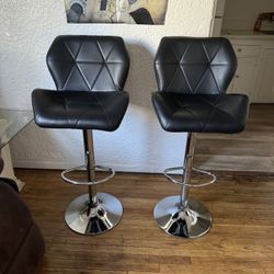Black Bar Stools (set)
