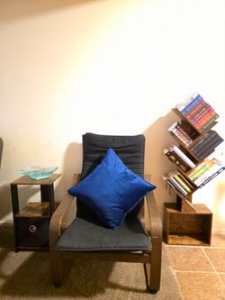 Moving sale ! Chair, Table, Painting, Bookshelf