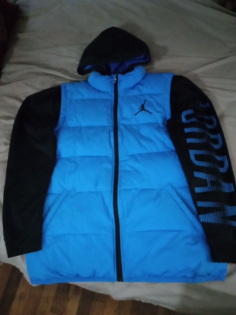 Blue And Black Coat
