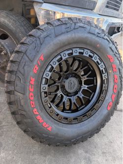 Lock Rims And Tires 17" 6X139.7 33X12.50R17 Arroyo RT Rines Y Llantas Tacoma Chevy Gmc Sierra Silverado
