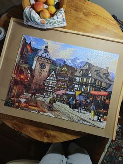 Rotating puzzle/hobby table