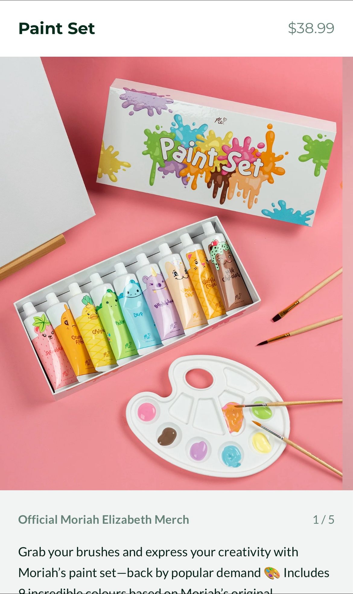 Moriah Elizabeth Acrylic Paint Set