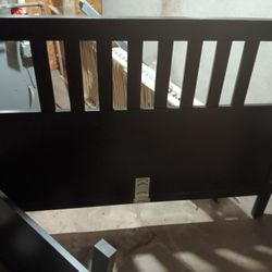 Ikea Queen Bed  Wood Frame 