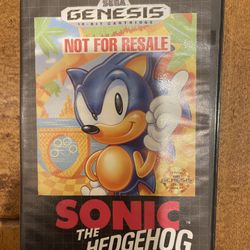 Sonic The Hedge Hog For Sega Genesis