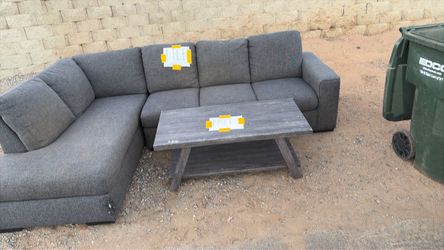 Sectional and table