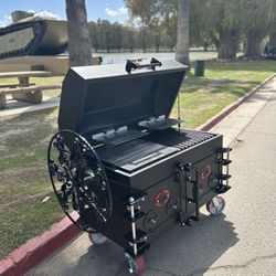Smoker/ Santa Maria Hybrid, Smoker, Grill, BBQ, Wood Fire, Charcoal