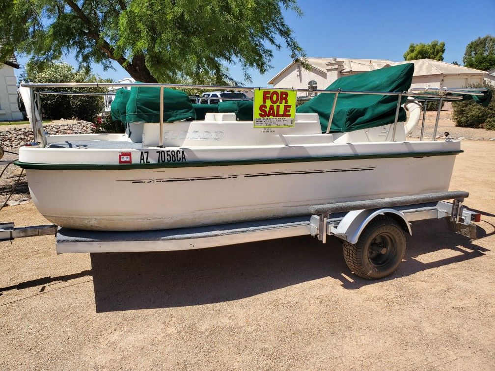 Eldebo Electric pontoon Boat for Sale in Coolidge, AZ OfferUp