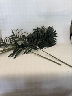 Decorative green leaves
