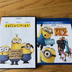 Minions and Despicable Me 2 DVD’s
