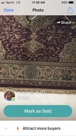 Rug great condition 8x12