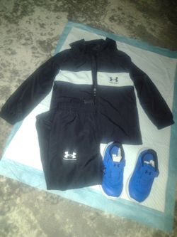 Under Armour Kids Tracksuit and Sneakers Set