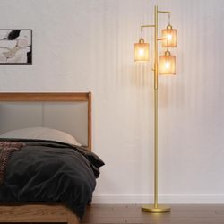 Boho Floor Lamp, Dimmable