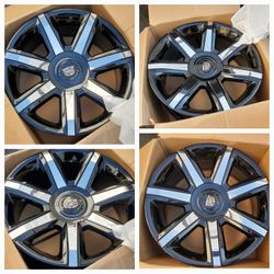 Excellent Condition 22" Factory Escalade Wheels Rims Black 