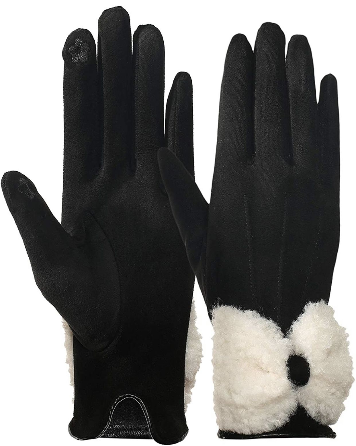 Womens Winter Gloves Fashion Touch Screen Warm Fleece Lined Ladies Cold Weather Gloves Christmas Gifts