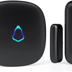 Door Chime, Wireless Door Open Contact Sensor Alarm with 500 FT Range, 58 Chimes and 5 Volume Levels for Business/Store/Home/Office When Entering, 1 T