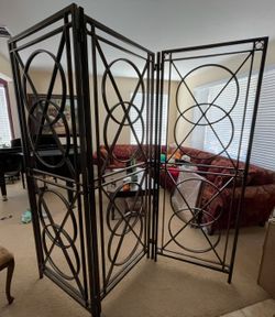 Custom Steel Scroll Room Divider
