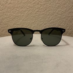 New Black Clubmaster Rayban Unisex Men’s Women’s Sunglasses New