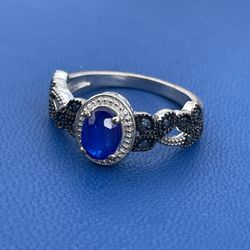 Blue Spinal with Blue Sapphire Ring
