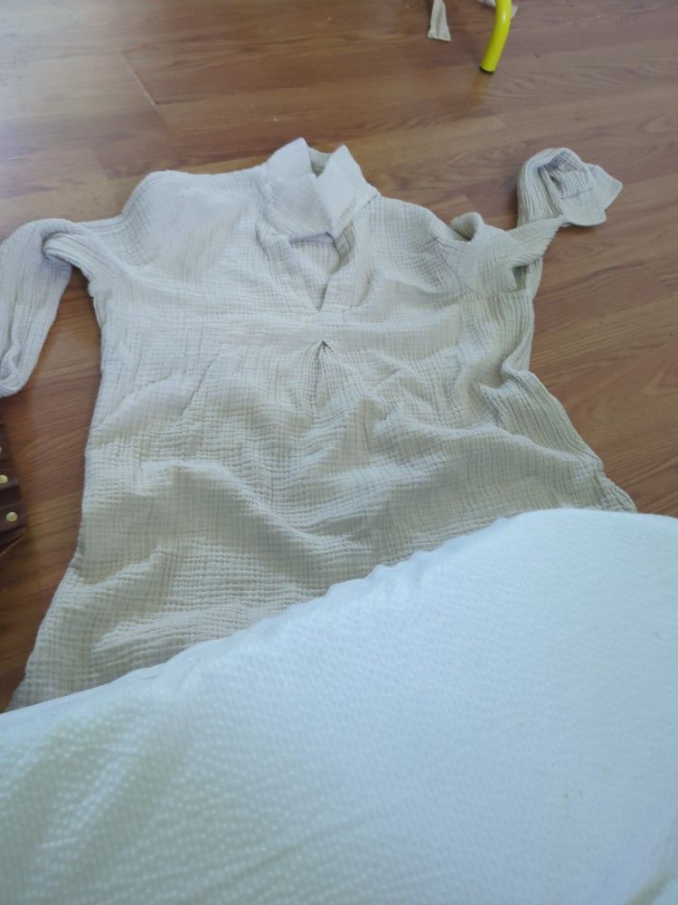 Tunic Long Sleeve Beige LARGE