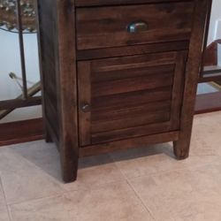 Vintage Accent Cabinet Side Table