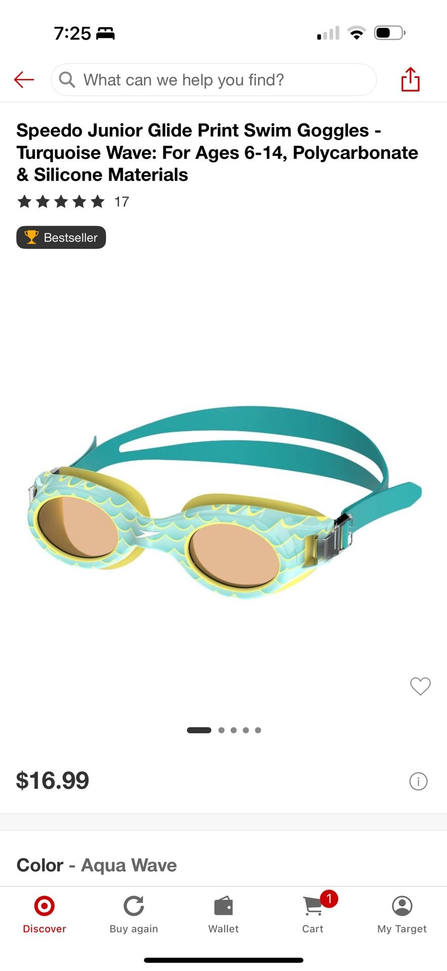 Speedo Junior And Kids Swimming Goggles 