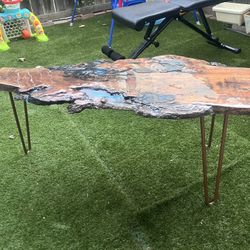 Live Resin Art Epoxy Wood Coffee Table